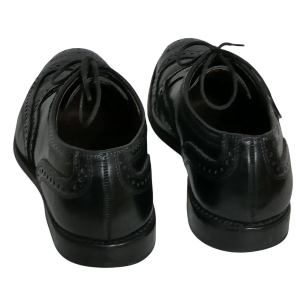 Allen Edmonds MCALLISTER Men's Leather Wingtip Oxford Brogue Shoes 9.5 D Black